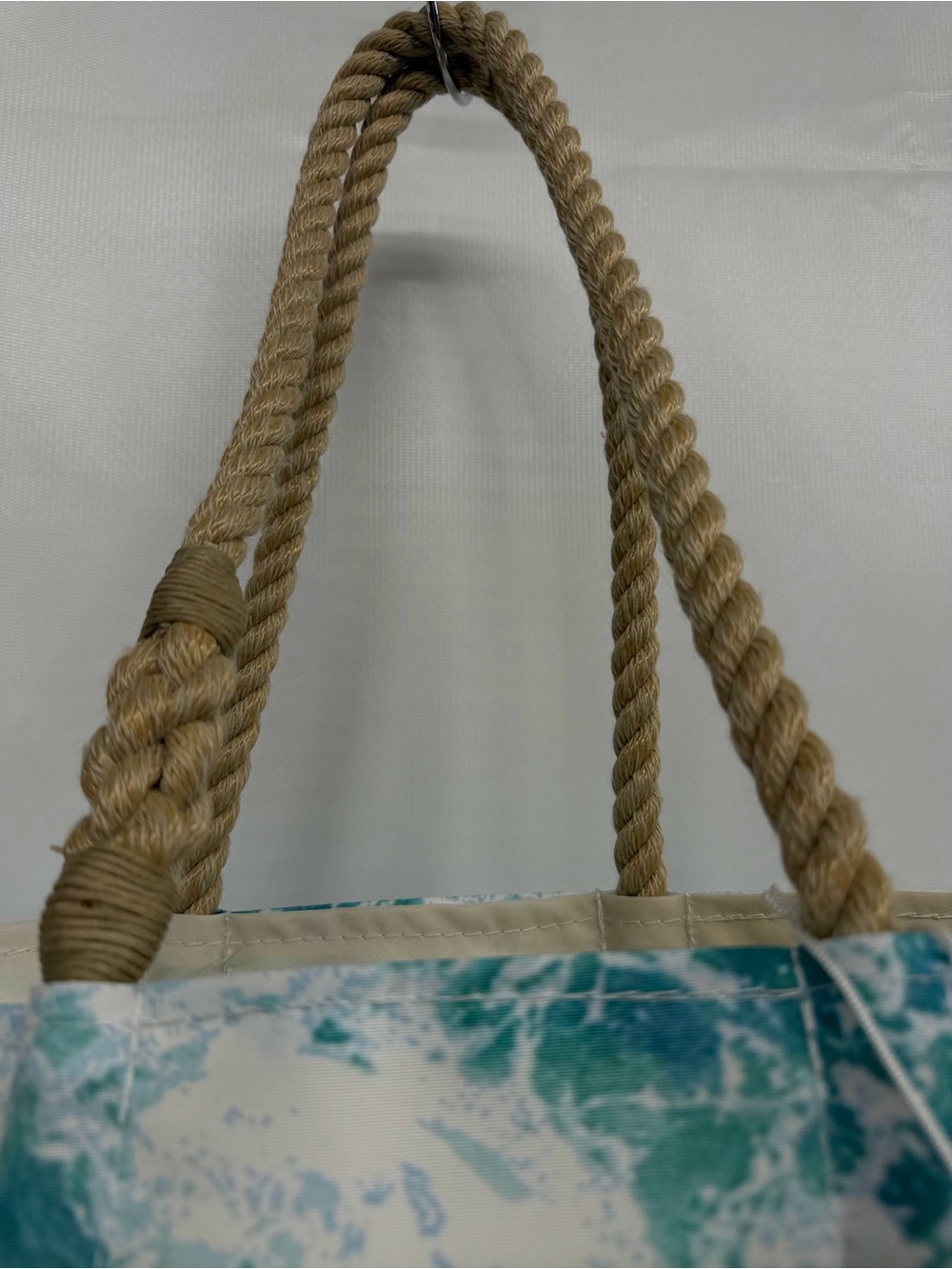 Sea Bags of Maine recycled sailcloth tote bag with rope handles “surf tote” - Picture 4 of 16